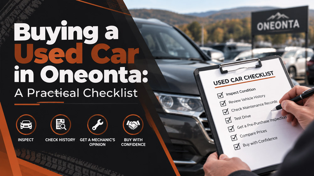Buying a Used Car in Oneonta