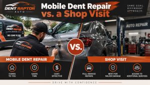 Mobile Dent Repair vs. a Shop Visit